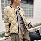 【ノーリーズ/NOLLEY'S】の【TAION LIMONTA】別注ベロアパイピングショートダウン ベージュ|ID: prp329100004594504 ipo3291000000035146806