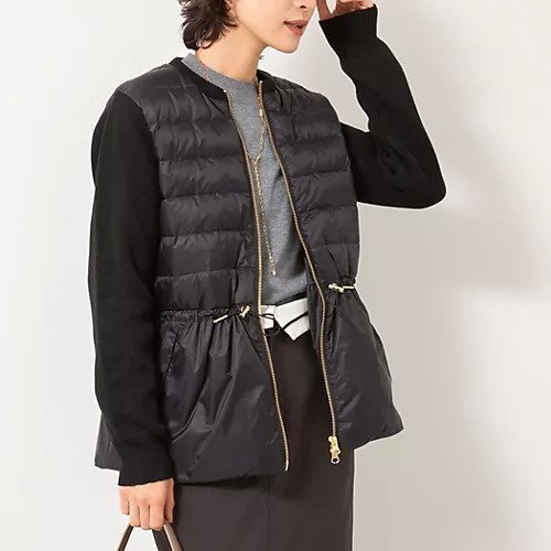 【ノーリーズ/NOLLEY'S】の【TAION/タイオン】別注ニットコンビダウンジャケット インテリア・キッズ・メンズ・レディースファッション・服の通販 founy(ファニー) https://founy.com/ ファッション Fashion レディースファッション Ladies' Fashion Online アウター Coat Outerwear ジャケット Jackets インナー Inner コンビ Combination ショート Short タフタ Taffeta ダウン Down ボトム Bottom 別注 Special Order 旅行 Travel エレガント 上品 Elegant 2025年 2025 2025-2026秋冬・A/W Aw/Autumn/Winter/Fw/Fall/2025-2026 |ID: prp329100004594505 ipo3291000000032639217