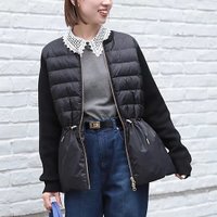 【ノーリーズ/NOLLEY'S】の【TAION/タイオン】別注ニットコンビダウンジャケット 人気、トレンドファッション・服の通販 founy(ファニー) ファッション Fashion レディースファッション Fashion for Women アウター Coat / Outerwear Collection レディースジャケット・軽アウター Jackets インナー Innerwear コンビ Combo, Combination Style ショート Short, Short Length タフタ Taffeta, Structured Fabric ダウン Down, Puffer ボトム Bottoms, Lower Wear 別注 Limited Edition, Custom Order 旅行 Travel エレガント 上品 Elegant 2025年 2025 2025-2026秋冬・A/W Autumn/Winter 2025–26 AW25–26 |ID:prp329100004594505