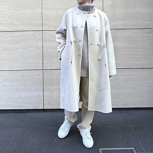 【レリアン/LEILIAN】のマフラーつきウールコート 人気、トレンドファッション・服の通販 founy(ファニー) 　ファッション　Fashion　レディースファッション　Ladies' Fashion Online　アウター　Coat Outerwear　コート　Coats　マフラー　Mufflers　エレガント 上品　Elegant　マフラー　Scarf　other-2|ID: prp329100004594511 ipo3291000000032639355