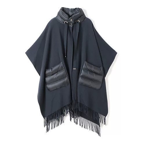 【ヘルノ/HERNO】のダウン使いカシミヤ混ケープ インテリア・キッズ・メンズ・レディースファッション・服の通販 founy(ファニー) https://founy.com/ ファッション Fashion レディースファッション Ladies' Fashion Online カシミヤ Cashmere グログラン Grosgrain コレクション Collection シルク Silk ダウン Down ドローストリング Drawstring フリンジ Fringe ポケット Pocket ラグジュアリー Luxury |ID: prp329100004594514 ipo3291000000032639374