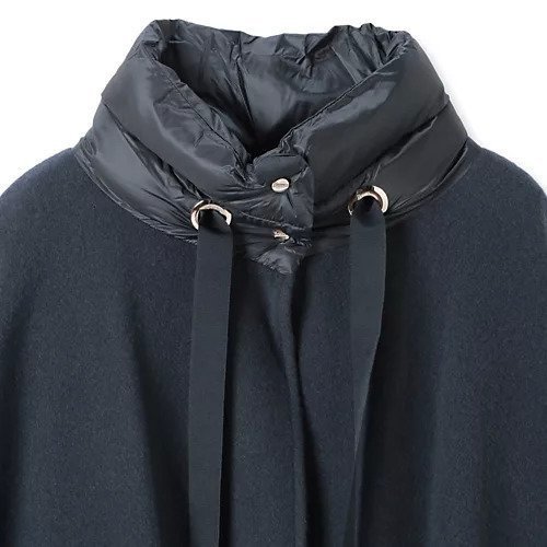 【ヘルノ/HERNO】のダウン使いカシミヤ混ケープ 人気、トレンドファッション・服の通販 founy(ファニー) 　ファッション　Fashion　レディースファッション　Ladies' Fashion Online　カシミヤ　Cashmere　グログラン　Grosgrain　コレクション　Collection　シルク　Silk　ダウン　Down　ドローストリング　Drawstring　フリンジ　Fringe　ポケット　Pocket　ラグジュアリー　Luxury　other-3|ID: prp329100004594514 ipo3291000000032639379