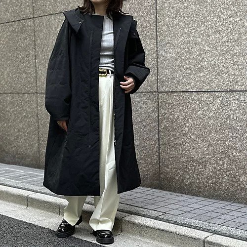 【エムティーモデリスト/mtmodelist】の中綿テントコート 人気、トレンドファッション・服の通販 founy(ファニー) 　ファッション　Fashion　レディースファッション　Ladies' Fashion Online　アウター　Coat Outerwear　コート　Coats　キルティング　Quilting　シェイプ　Shape　スタンド　Stand　ドローストリング　Drawstring　other-2|ID: prp329100004594533 ipo3291000000032639578