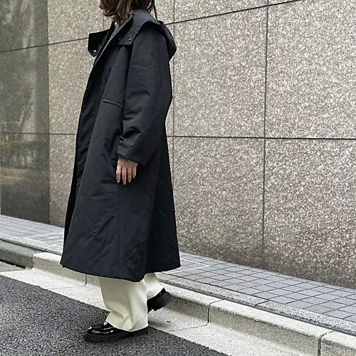 【エムティーモデリスト/mtmodelist】の中綿テントコート 人気、トレンドファッション・服の通販 founy(ファニー) 　ファッション　Fashion　レディースファッション　Ladies' Fashion Online　アウター　Coat Outerwear　コート　Coats　キルティング　Quilting　シェイプ　Shape　スタンド　Stand　ドローストリング　Drawstring　other-3|ID: prp329100004594533 ipo3291000000032639580