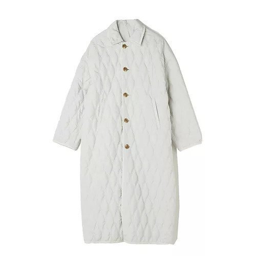 【エクラ/eclat】のリバーシブルキルティングロングコート インテリア・キッズ・メンズ・レディースファッション・服の通販 founy(ファニー) 　ファッション　Fashion　レディースファッション　Fashion for Women　アウター　Coat / Outerwear Collection　コート・ロングコート・ピーコート　Long Coats, Peacoats & More　キルティング　Quilted, Quilting　シンプル　Simple, Minimal　タフタ　Taffeta, Structured Fabric　リバーシブル　Reversible, Two-Sided　ロング　Long, Long-Length　別注　Limited Edition, Custom Order　(別注)グレージュ|ID: prp329100004594534 ipo3291000000034942804