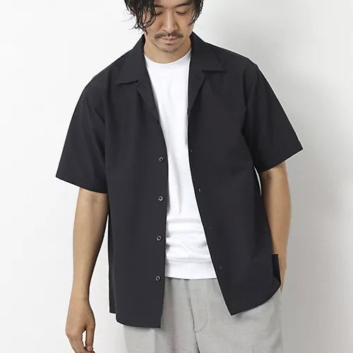 【ノーリーズ グッドマン/NOLLEY'S goodman / MEN】のDotAir撥水ストレッチオープンカラー 25SS インテリア・キッズ・メンズ・レディースファッション・服の通販 founy(ファニー) 　ファッション　Fashion　メンズファッション　Men's Style Online　2025年　2025　2025春夏・S/S　Ss,Spring/Summer,2025　ストレッチ　Stretch　ネイビー|ID: prp329100004594549 ipo3291000000032639749
