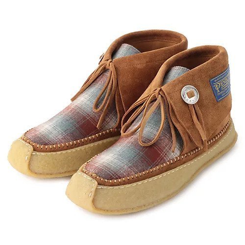 【メゾン マルジェラ/MAISON MARGIELA / MEN】のPENDELTON CHUKKA インテリア・キッズ・メンズ・レディースファッション・服の通販 founy(ファニー) https://founy.com/ ファッション Fashion メンズファッション Men's Style Online 2024年 2024 2024春夏・S/S Ss,Spring/Summer,2024 コラボ Collaboration スウェード Suede チェック Check パッチ Patch 春 Spring |ID: prp329100004594562 ipo3291000000032639903