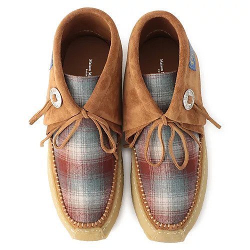 【メゾン マルジェラ/MAISON MARGIELA / MEN】のPENDELTON CHUKKA 人気、トレンドファッション・服の通販 founy(ファニー) 　ファッション　Fashion　メンズファッション　Men's Style Online　2024年　2024　2024春夏・S/S　Ss,Spring/Summer,2024　コラボ　Collaboration　スウェード　Suede　チェック　Check　パッチ　Patch　春　Spring　other-2|ID: prp329100004594562 ipo3291000000032639904