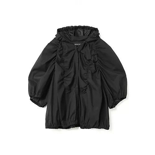 【ミズイロ インド/mizuiro ind】のギャザーフード付きシャツ インテリア・キッズ・メンズ・レディースファッション・服の通販 founy(ファニー) 　ファッション　Fashion　レディースファッション　Fashion for Women　トップス・カットソー　Cut & Sew Tops　シャツ・ブラウス・オフィスカジュアル　Elegant Blouses & Button-Ups　ギャザー　Gathered, Ruffled　フロント　Front, Front Design　ボトム　Bottoms, Lower Wear　ブラック|ID: prp329100004595082 ipo3291000000035436414