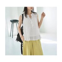 【スタイルデリ/STYLE DELI】の【LUXE】コットン楊柳ノースリブラウス 人気、トレンドファッション・服の通販 founy(ファニー) ファッション Fashion レディースファッション Ladies' Fashion Online トップス・カットソー Tops/Tshirt シャツ/ブラウス Shirts/Blouses インナー Inner 春 Spring ギャザー Gather サロペット Overalls タンク Tank ターコイズ Turquoise ダブル Double デニム Denim ノースリーブ No Sleeve フォルム Form フレア Flare フロント Front プリーツ Pleats ペンシル Pencil ポケット Pocket 水着 Swimsuit リボン Ribbon S/S・春夏 Ss・Spring/Summer 夏 Summer |ID:prp329100004595086