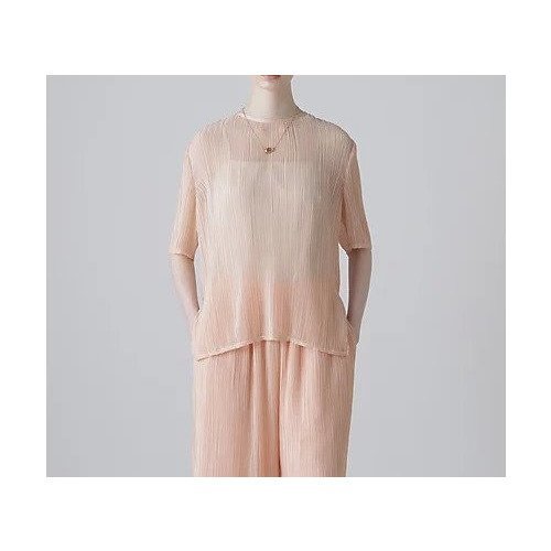 【アドーア/ADORE】のシアーランダムプリーツブラウス 人気、トレンドファッション・服の通販 founy(ファニー) 　ファッション　Fashion　レディースファッション　Ladies' Fashion Online　トップス・カットソー　Tops/Tshirt　シャツ/ブラウス　Shirts/Blouses　おすすめ　Recommend　インナー　Inner　シアー　Sheer　シフォン　Chiffon　シンプル　Simple　ジャケット　Jacket　スタンダード　Standard　セットアップ　Set Up　ドレス　Dress　ノースリーブ　No Sleeve　フィット　Fit　フォルム　Form　プリーツ　Pleats　ベーシック　Basic　ランダム　Random　エレガント 上品　Elegant　夏　Summer　春　Spring　S/S・春夏　Ss・Spring/Summer　other-3|ID: prp329100004595090 ipo3291000000032648331