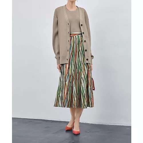 【スタイルデリ/STYLE DELI】の【LUXE】テープ柄フレアスカート 人気、トレンドファッション・服の通販 founy(ファニー) 　ファッション　Fashion　レディースファッション　Ladies' Fashion Online　スカート　Skirt　Aライン/フレアスカート　Flared A-Line Skirts　オレンジ　Orange　シンプル　Simple　ジャケット　Jacket　ダメージ　Damage　なめらか　Smooth　バランス　Balance　フレア　Flare　フロント　Front　ポケット　Pocket　ミックス　Mix　ラグジュアリー　Luxury　ランダム　Random　ロング　Long　おすすめ　Recommend　夏　Summer　other-2|ID: prp329100004595096 ipo3291000000032648439