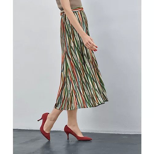 【スタイルデリ/STYLE DELI】の【LUXE】テープ柄フレアスカート 人気、トレンドファッション・服の通販 founy(ファニー) 　ファッション　Fashion　レディースファッション　Ladies' Fashion Online　スカート　Skirt　Aライン/フレアスカート　Flared A-Line Skirts　オレンジ　Orange　シンプル　Simple　ジャケット　Jacket　ダメージ　Damage　なめらか　Smooth　バランス　Balance　フレア　Flare　フロント　Front　ポケット　Pocket　ミックス　Mix　ラグジュアリー　Luxury　ランダム　Random　ロング　Long　おすすめ　Recommend　夏　Summer　other-3|ID: prp329100004595096 ipo3291000000032648441