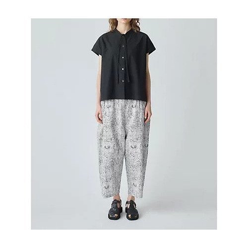 【ミディウミ/MidiUmi】のリバティプリントパンツ インテリア・キッズ・メンズ・レディースファッション・服の通販 founy(ファニー) 　ファッション　Fashion　レディースファッション　Ladies' Fashion Online　パンツ　Pants　ドレープ　Drape　ブロック　Block　プリント　Print　ボタニカル　Botanical　ワーク　Work　別注　Special Order　夏　Summer　ブラック|ID: prp329100004595097 ipo3291000000032648449