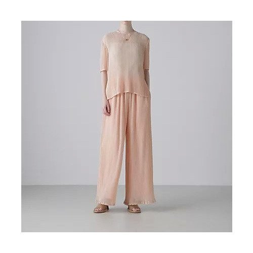 【アドーア/ADORE】のシアーランダムプリーツパンツ 人気、トレンドファッション・服の通販 founy(ファニー) 　ファッション　Fashion　レディースファッション　Ladies' Fashion Online　パンツ　Pants　おすすめ　Recommend　シアー　Sheer　シフォン　Chiffon　シンプル　Simple　スタンダード　Standard　セットアップ　Set Up　フィット　Fit　フォルム　Form　プリーツ　Pleats　ランダム　Random　リラックス　Relax　エレガント 上品　Elegant　夏　Summer　春　Spring　S/S・春夏　Ss・Spring/Summer　other-3|ID: prp329100004595100 ipo3291000000032648484