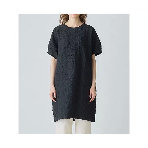 【ミディウミ/MidiUmi】のジャカードチュニックワンピース インテリア・キッズ・メンズ・レディースファッション・服の通販 founy(ファニー) https://founy.com/ ファッション Fashion レディースファッション Ladies' Fashion Online ワンピース Dress チュニック Tunic おすすめ Recommend カットソー Cut And Sew チュニック Tunic 夏 Summer |ID: prp329100004595102 ipo3291000000032648544