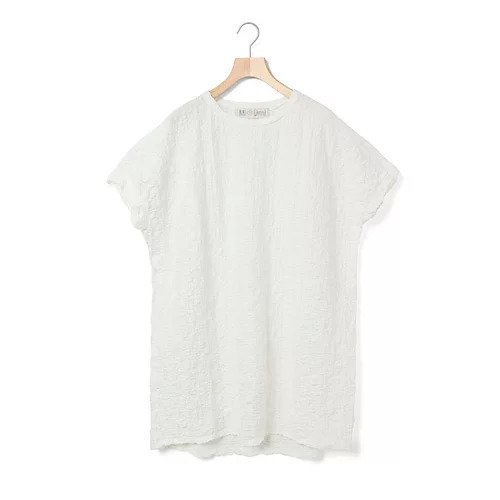【ミディウミ/MidiUmi】のジャカードチュニックワンピース インテリア・キッズ・メンズ・レディースファッション・服の通販 founy(ファニー) 　ファッション　Fashion　レディースファッション　Ladies' Fashion Online　ワンピース　Dress　チュニック　Tunic　おすすめ　Recommend　カットソー　Cut And Sew　チュニック　Tunic　夏　Summer　オフホワイト|ID: prp329100004595102 ipo3291000000032648548
