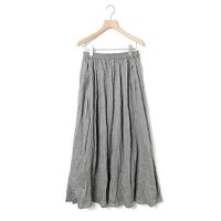 【ミディウミ/MidiUmi】のシャンブレーギャザースカート 人気、トレンドファッション・服の通販 founy(ファニー) ファッション Fashion レディースファッション Ladies' Fashion Online スカート Skirt シャンブレー Chambray シンプル Simple ベーシック Basic リラックス Relax ロング Long ワッシャー Washer |ID:prp329100004597398