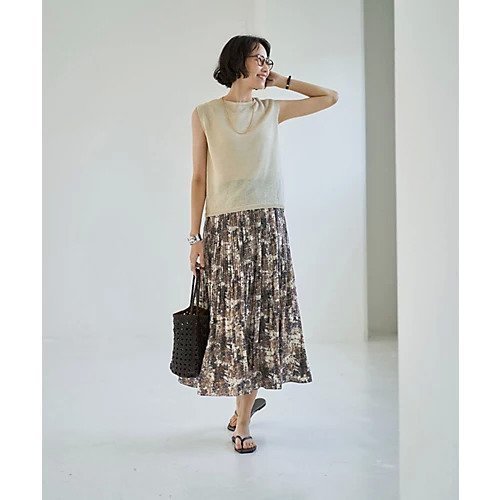 【スタイルデリ/STYLE DELI】のペーパーヤーンノースリニットトップス 人気、トレンドファッション・服の通販 founy(ファニー) 　ファッション　Fashion　レディースファッション　Ladies' Fashion Online　トップス・カットソー　Tops/Tshirt　ニット　Knit Tops　アクリル　Acrylic　イエロー　Yellow　インナー　Inner　キャミソール　Camisole　吸水　Water Absorption　シアー　Sheer　シンプル　Simple　ジャケット　Jacket　スクエア　Square　ストレート　Straight　スリット　Slit　タンク　Tank　トレンド　Trend　ノースリーブ　No Sleeve　バランス　Balance　パステル　Pastel　パープル　Purple　フォルム　Form　ラベンダー　Lavender　リアル　Real　ワイド　Wide　夏　Summer　エレガント 上品　Elegant　other-2|ID: prp329100004598376 ipo3291000000032685080