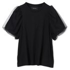 【シモーン ロシャ/SIMONE ROCHA】のTULLE OVERLAY PUFF SLEEVE T-SHIRT BLACK|ID: prp329100004598379 ipo3291000000032685094