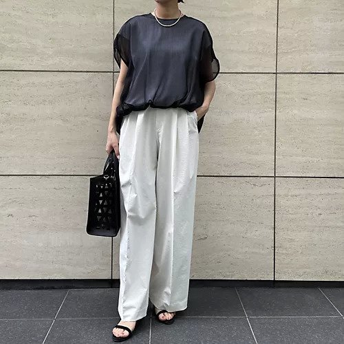 【ドメル/DOMELLE】のレイヤードトップス 人気、トレンドファッション・服の通販 founy(ファニー) 　ファッション　Fashion　レディースファッション　Ladies' Fashion Online　トップス・カットソー　Tops/Tshirt　ギャザー　Gather　ジョーゼット　Georgette　ブラウジング　Browsing　夏　Summer　洗える　Washable　other-2|ID: prp329100004598381 ipo3291000000032685106
