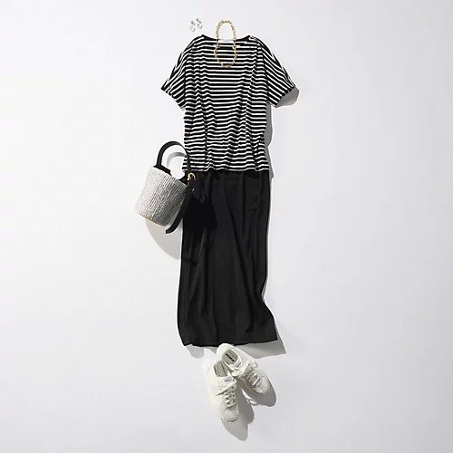 【エクラ/eclat】の【別注】大人ボーダーTシャツ 人気、トレンドファッション・服の通販 founy(ファニー) 　ファッション　Fashion　レディースファッション　Fashion for Women　トップス・カットソー　Cut & Sew Tops　シャツ・ブラウス・オフィスカジュアル　Elegant Blouses & Button-Ups　ロングTシャツ・Tシャツ　Longline T-Shirts & Tees　イタリア　Italy　ボーダー　Border, Stripe　エレガント 上品　Elegant　別注　Limited Edition, Custom Order　洗える　Machine Washable　other-3|ID: prp329100004598382 ipo3291000000033314717