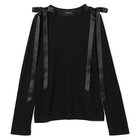 【シモーン ロシャ/SIMONE ROCHA】のBOW RIBBON TAIL LONG SLEEVE T-SHIRT 人気、トレンドファッション・服の通販 founy(ファニー) ファッション Fashion レディースファッション Fashion for Women トップス・カットソー Cut & Sew Tops シャツ・ブラウス・オフィスカジュアル Elegant Blouses & Button-Ups ロングTシャツ・Tシャツ Longline T-Shirts & Tees 2025年 2025 2025-2026秋冬・A/W Autumn/Winter 2025–26 AW25–26 サテン Satin, Glossy Fabric スリーブ Sleeve, Long Sleeve / Short Sleeve ラウンド Round, Round Neck リボン Ribbon, Bow ロング Long, Long-Length 洗える Machine Washable thumbnail BLACK|ID: prp329100004598386 ipo3291000000034365204