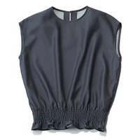 【エムセブンデイズ/M7days】の裾シャーリングブラウス 人気、トレンドファッション・服の通販 founy(ファニー) ファッション Fashion レディースファッション Fashion for Women トップス・カットソー Cut & Sew Tops シャツ・ブラウス・オフィスカジュアル Elegant Blouses & Button-Ups なめらか Smooth, Silky Texture エレガント 上品 Elegant シャーリング Shirring, Ruched シンプル Simple, Minimal ノースリーブ Sleeveless, No-Sleeve パーティ Party, Party Style フォルム Silhouette, Form ボトム Bottoms, Lower Wear 洗える Machine Washable |ID:prp329100004598388