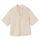 【イーバイエクラ/E by eclat】のバンドカラー細ボウタイブラウス ピンクベージュ|ID:prp329100004598389