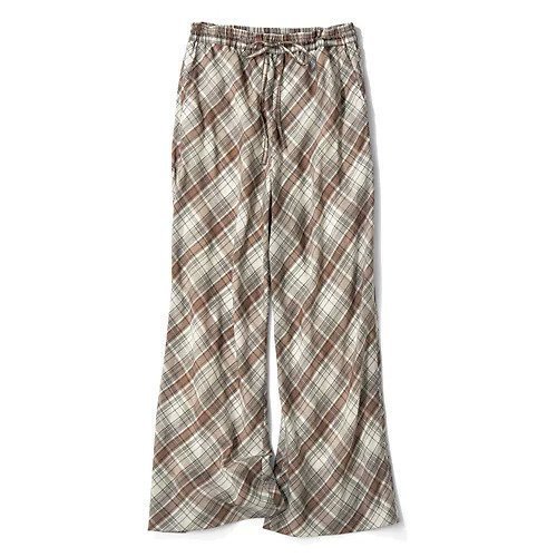 【エクラ/eclat】の【宮崎桃代さん別注】チェックパンツ 人気、トレンドファッション・服の通販 founy(ファニー) 　ファッション　Fashion　レディースファッション　Ladies' Fashion Online　パンツ　Pants　チェック　Check　バイアス　Bias　パジャマ　Pajamas　別注　Special Order　 other-1|ID: prp329100004598395 ipo3291000000032685172