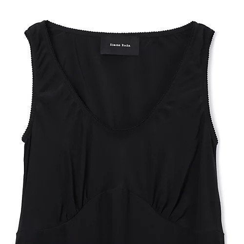 【シモーン ロシャ/SIMONE ROCHA】のSCOOP NECK SLIP DRESS W/ TRIM 人気、トレンドファッション・服の通販 founy(ファニー) 　ファッション　Fashion　レディースファッション　Fashion for Women　ワンピース　Dresses　フォーマル・パーティードレス・結婚式用ドレス　Elegant & Casual Dresses　2025年　2025　2025-2026秋冬・A/W　Autumn/Winter 2025–26 AW25–26　ギャザー　Gathered, Ruffled　シルク　Silk, 100% Silk　ドレス　Dress, One-Piece　フラワー　Flower, Floral　モチーフ　Motif, Design Theme　レース　Lace, Lace Fabric　other-3|ID: prp329100004598398 ipo3291000000034366326