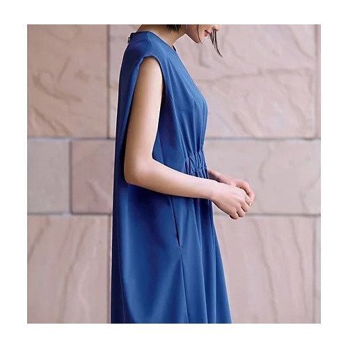 【イーバイエクラ/E by eclat】の【選べる着丈】華奢見えギャザーワンピース 人気、トレンドファッション・服の通販 founy(ファニー) 　ファッション　Fashion　レディースファッション　Ladies' Fashion Online　ワンピース　Dress　なめらか　Smooth　ギャザー　Gather　スタイリッシュ　Stylish　ストレッチ　Stretch　フォルム　Form　レギュラー　Regular　夏　Summer　洗える　Washable　other-3|ID: prp329100004598400 ipo3291000000032685200