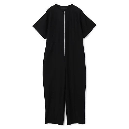 【フローレント/FLORENT】のFRONT ZIP JUMPSUIT インテリア・キッズ・メンズ・レディースファッション・服の通販 founy(ファニー) 　ファッション　Fashion　レディースファッション　Ladies' Fashion Online　ストレッチ　Stretch　夏　Summer　洗える　Washable　BLACK|ID: prp329100004598401 ipo3291000000032685207