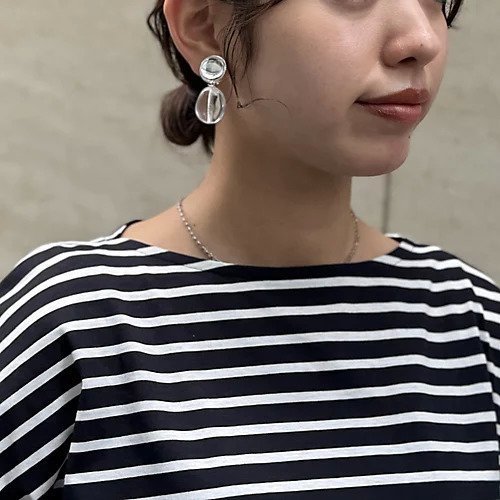 【エクラ/eclat】のルミエール バイカラーイヤリング クリア(シルバー) 人気、トレンドファッション・服の通販 founy(ファニー) 　ファッション　Fashion　レディースファッション　Ladies' Fashion Online　ジュエリー　Jewelry　リング　Rings　イヤリング　Earrings　イヤリング　Earrings　ガラス　Glass　シルバー　Silver　フランス　France　今季　This Season　別注　Special Order　other-3|ID: prp329100004598414 ipo3291000000032685267