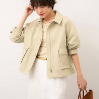 【ノーリーズソフィー/NOLLEY'S sophi】の中空チノトラペーズブルゾン 人気、トレンドファッション・服の通販 founy(ファニー) ファッション Fashion レディースファッション Ladies' Fashion Online アウター Coat Outerwear ブルゾン Blouson/Jackets 2025年 2025 2025春夏・S/S Ss,Spring/Summer,2025 インナー Inner ショート Short バランス Balance ブルゾン Blouson ポケット Pocket |ID:prp329100004598418
