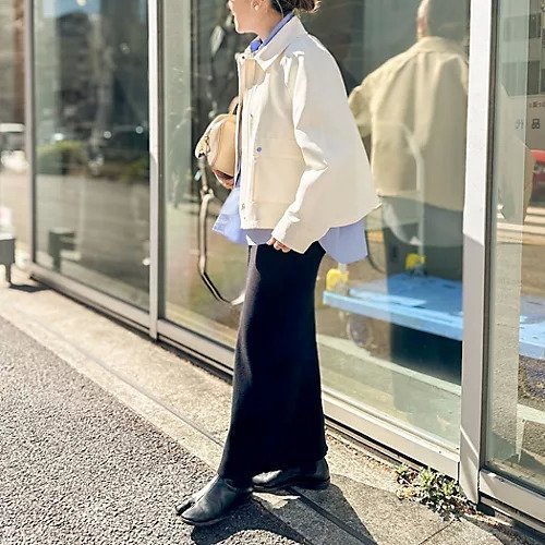 【ノーリーズソフィー/NOLLEY'S sophi】の中空チノトラペーズブルゾン 人気、トレンドファッション・服の通販 founy(ファニー) 　ファッション　Fashion　レディースファッション　Ladies' Fashion Online　アウター　Coat Outerwear　ブルゾン　Blouson/Jackets　2025年　2025　2025春夏・S/S　Ss,Spring/Summer,2025　インナー　Inner　ショート　Short　バランス　Balance　ブルゾン　Blouson　ポケット　Pocket　other-3|ID: prp329100004598418 ipo3291000000032685284