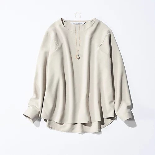 【エクラ/eclat】のストレッチブラウス 人気、トレンドファッション・服の通販 founy(ファニー) 　ファッション　Fashion　レディースファッション　Fashion for Women　トップス・カットソー　Cut & Sew Tops　シャツ・ブラウス・オフィスカジュアル　Elegant Blouses & Button-Ups　カフス　Cuff Design　ショルダー　Shoulder, Shoulder Strap　ジョーゼット　Georgette, Semi-Sheer Fabric　ストレッチ　Stretch, Stretchy Fabric　別注　Limited Edition, Custom Order　洗える　Machine Washable　other-2|ID: prp329100004598453 ipo3291000000033591305