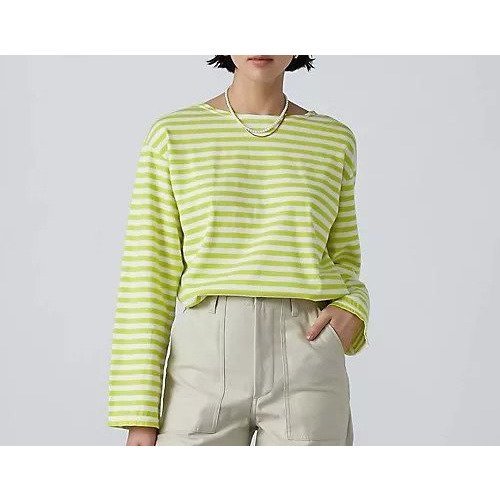 【シンゾーン/Shinzone】のマリンボーダーTシャツ インテリア・キッズ・メンズ・レディースファッション・服の通販 founy(ファニー) 　ファッション　Fashion　レディースファッション　Ladies' Fashion Online　トップス・カットソー　Cut & Sew Tops　シャツ/ブラウス　Elegant Blouses & Button-Ups　ロング / Tシャツ　Longline T-Shirts & Tees　インナー　Inner　ジャケット　Jacket　フィット　Fit　フォルム　Form　ボーダー　Border　夏　Summer　定番　Standard　【別注】 ライムイエロー|ID: prp329100004599309 ipo3291000000032694137