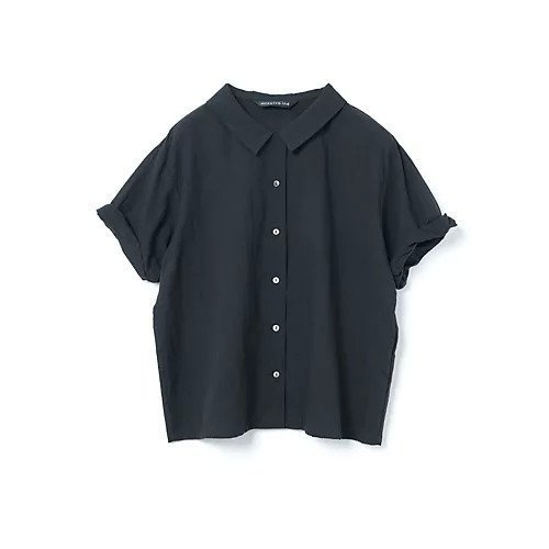 【ミズイロ インド/mizuiro ind】のロールアップスリーブシャツ インテリア・キッズ・メンズ・レディースファッション・服の通販 founy(ファニー) 　ファッション　Fashion　レディースファッション　Ladies' Fashion Online　トップス・カットソー　Cut & Sew Tops　シャツ/ブラウス　Elegant Blouses & Button-Ups　シンプル　Simple　レギュラー　Regular　ロールアップ　Roll Up　ネイビー|ID: prp329100004599310 ipo3291000000032694169
