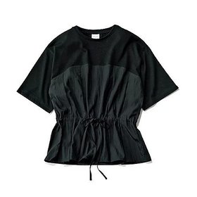 【トゥエルブクローゼット/12closet】 【洗える】異素材ウエスト ドロストカットソー人気、トレンドファッション・服の通販 founy(ファニー) ファッション Fashion レディースファッション Fashion for Women トップス・カットソー Cut & Sew Tops カットソー・ベーシックTシャツ Cut-and-Sewn Tops / Stretch Tees & Basics カットソー Cut and Sewn Top カーゴパンツ Cargo Pants, Utility Pants トレンド Trend, Trending Now ドッキング Docking, Mixed Material ボトム Bottoms, Lower Wear 人気 Popular, Best Seller 夏 Summer 洗える Machine Washable |ID:prp329100004600377