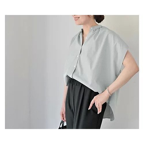 【アワーホーム/OURHOME】の【LEE別注】【洗える】【吸水速乾】サラッと涼しい二の腕すっきりブラウス 人気、トレンドファッション・服の通販 founy(ファニー) 　ファッション　Fashion　レディースファッション　Fashion for Women　トップス・カットソー　Cut & Sew Tops　シャツ・ブラウス・オフィスカジュアル　Elegant Blouses & Button-Ups　ストライプ　Stripe, Striped Pattern　別注　Limited Edition, Custom Order　吸水　Absorbent, Quick-Dry　洗える　Machine Washable　ビジネス 仕事 通勤　Business / Work / Commuting　other-3|ID: prp329100004600383 ipo3291000000035905215