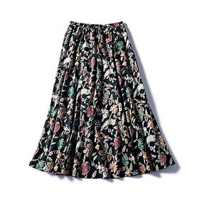 【トゥエルブクローゼット/12closet】 【洗える】美シルエットインドコットン プリントスカート人気、トレンドファッション・服の通販 founy(ファニー) ファッション Fashion レディースファッション Ladies' Fashion Online スカート Skirts インド India コンパクト Compact ドローコード Draw Cord バランス Balance フレア Flare プリント Print マーメイド Mermaid 洗える Washable |ID:prp329100004600395