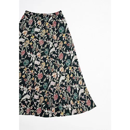 【トゥエルブクローゼット/12closet】の【洗える】美シルエットインドコットン プリントスカート 人気、トレンドファッション・服の通販 founy(ファニー) 　ファッション　Fashion　レディースファッション　Fashion for Women　スカート　Skirts　インド　Indian Textile　コンパクト　Compact, Small Size　ドローコード　Drawcord, Drawstring Cord　バランス　Balance, Style Balance　フレア　Flare, Flared　プリント　Print, Printed Pattern　マーメイド　Mermaid, Fishtail Silhouette　洗える　Machine Washable　other-3|ID: prp329100004600395 ipo3291000000032703450