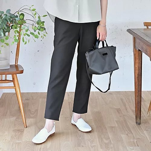 【アワーホーム/OURHOME】の【LEE別注】【洗える】【速乾】【接触冷感】涼しくはけるテーパードパンツ 人気、トレンドファッション・服の通販 founy(ファニー) 　ファッション　Fashion　レディースファッション　Fashion for Women　パンツ　Pants & Trousers　フロント　Front, Front Design　モノトーン　Monotone, Black and White　リネン　Linen, Linen Fabric　別注　Limited Edition, Custom Order　洗える　Machine Washable　other-2|ID: prp329100004600399 ipo3291000000032703471
