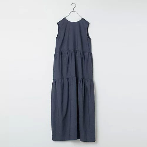 【トゥエルブクローゼット/12closet】の【洗える】シャンブレーティアード ワンピース 人気、トレンドファッション・服の通販 founy(ファニー) 　ファッション　Fashion　レディースファッション　Fashion for Women　ワンピース　Dresses　シャンブレー　Chambray, Denim-Like Fabric　ティアードワンピース　Tiered Dress, Flared Dress　ノースリーブ　Sleeveless, No-Sleeve　洗える　Machine Washable　other-3|ID: prp329100004600404 ipo3291000000032703509