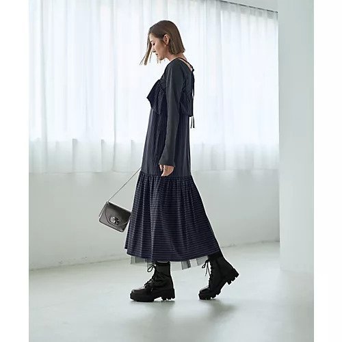 【スタイルデリ/STYLE DELI】のピンストライプ柄キャミ型ジャンパースカート 人気、トレンドファッション・服の通販 founy(ファニー) 　ファッション　Fashion　レディースファッション　Fashion for Women　スカート　Skirts　インナー　Innerwear　キャミ　Camisole, Cami Top　キャミソール　Camisole, Spaghetti Strap Top　切替　Switching, Contrast Panel　ストライプ　Stripe, Striped Pattern　ストレッチ　Stretch, Stretchy Fabric　スーツ　Suit, Formalwear　ノースリーブ　Sleeveless, No-Sleeve　長袖　Long Sleeve, Full Sleeve　バランス　Balance, Style Balance　フリル　Frill, Ruffle　ポケット　Pocket, Pocket Detail　ラップ　Wrap, Wrap Design　夏　Summer　other-2|ID: prp329100004600406 ipo3291000000032703522