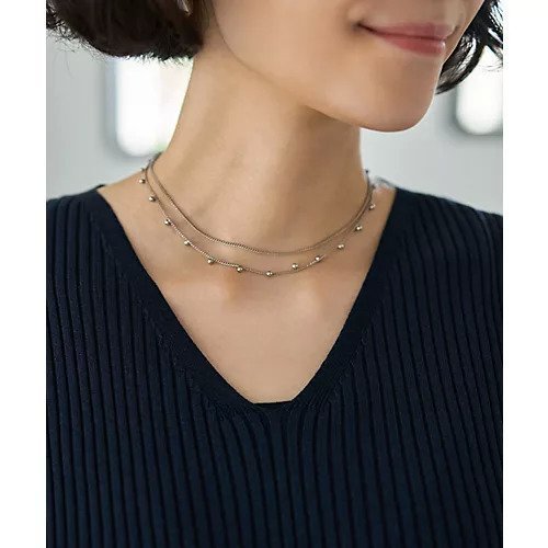 【スタイルデリ/STYLE DELI】の間隔ボールチェーン2連ネックレス 人気、トレンドファッション・服の通販 founy(ファニー) 　ファッション　Fashion　レディースファッション　Fashion for Women　ジュエリー　Jewelry　ネックレス　Necklaces & Pendants　軽量　Lightweight, Ultra Light　ショート　Short, Short Length　シンプル　Simple, Minimal　スポーツ　Sports, Activewear　タオル　Towel, Bath Towel　チェーン　Chain, Chain Strap　ネックレス　Necklace, Pendant Necklace　ハンド　Hand, Handmade　other-2|ID: prp329100004600419 ipo3291000000032703598