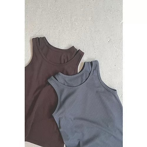 【マージュール/marjour】の2SET LAYERED TANK 人気、トレンドファッション・服の通販 founy(ファニー) 　ファッション　Fashion　レディースファッション　Fashion for Women　インナー　Innerwear　春　Spring　秋　Autumn　ショート　Short, Short Length　ジャケット　Jacket, Outerwear　ストレッチ　Stretch, Stretchy Fabric　スリット　Slit, Slit Detail　タンク　Tank Top, Sleeveless Top　ベーシック　Basic, Essential　ポケット　Pocket, Pocket Detail　ロング　Long, Long-Length　夏　Summer　other-3|ID: prp329100004601491 ipo3291000000032715898
