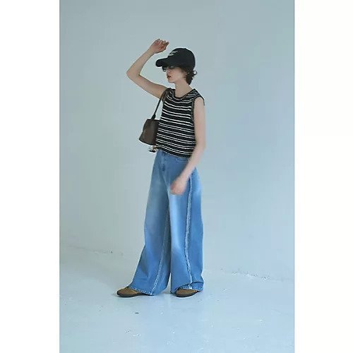【マージュール/marjour】のSLUB BORDER KNIT TANKTOP 人気、トレンドファッション・服の通販 founy(ファニー) 　ファッション　Fashion　レディースファッション　Fashion for Women　トップス・カットソー　Cut & Sew Tops　ニット　Knit Tops & Sweaters　インナー　Innerwear　サマー　Summer, Summer Style　ストレッチ　Stretch, Stretchy Fabric　タンク　Tank Top, Sleeveless Top　ノースリーブ　Sleeveless, No-Sleeve　ボーダー　Border, Stripe　ポケット　Pocket, Pocket Detail　夏　Summer　other-3|ID: prp329100004601492 ipo3291000000032715912