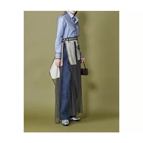 【チカ キサダ/CHIKA KISADA】のチュールシャツ 人気、トレンドファッション・服の通販 founy(ファニー) 　ファッション　Fashion　レディースファッション　Fashion for Women　トップス・カットソー　Cut & Sew Tops　シャツ・ブラウス・オフィスカジュアル　Elegant Blouses & Button-Ups　2025年　2025　2025-2026秋冬・A/W　Autumn/Winter 2025–26 AW25–26　ストライプ　Stripe, Striped Pattern　チュール　Tulip, Tulip Motif　パッチ　Patch, Appliqué　今季　This Season, Current Season　猫　Cat, Kitty　other-3|ID: prp329100004601494 ipo3291000000032715964